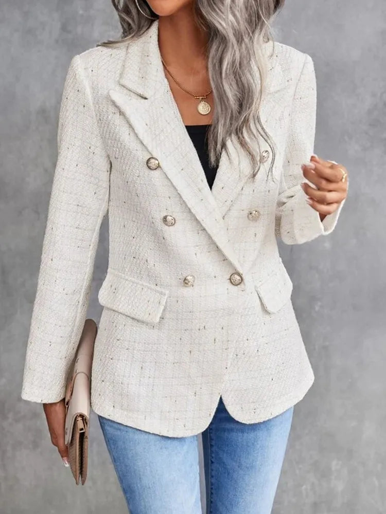 White Long Sleeve Blazer