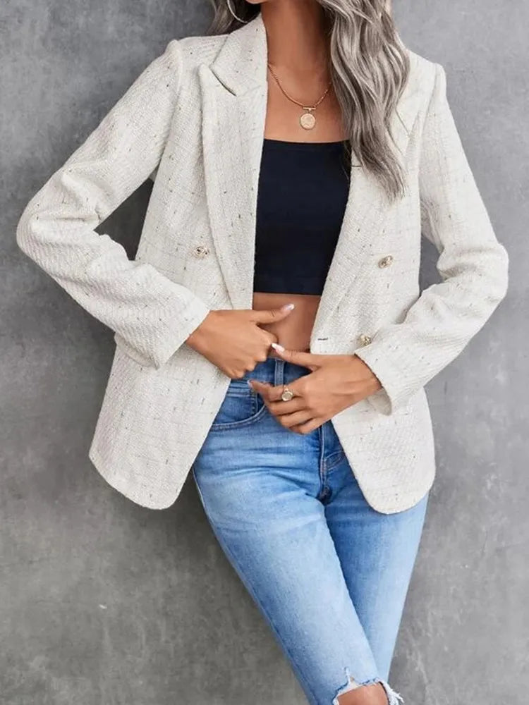 White Long Sleeve Blazer