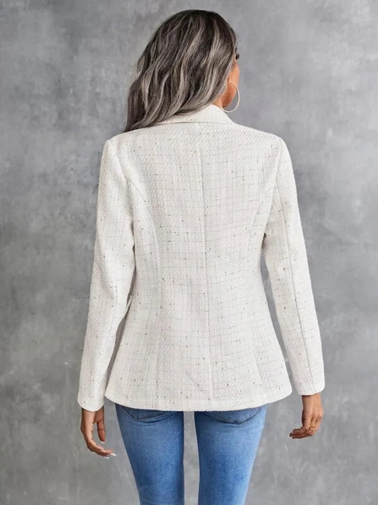 White Long Sleeve Blazer