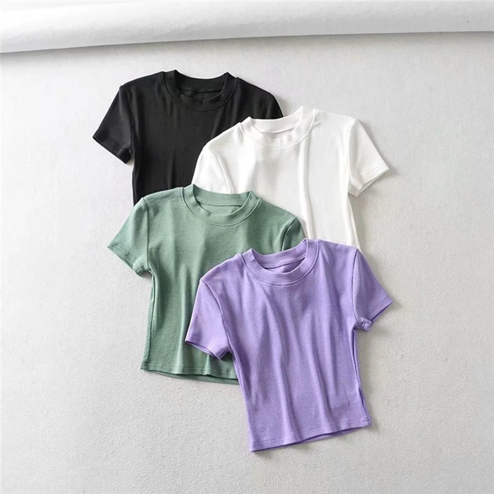 Short Sleeve Crop Top