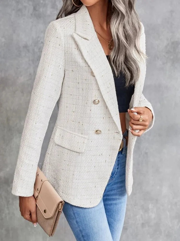 White Long Sleeve Blazer